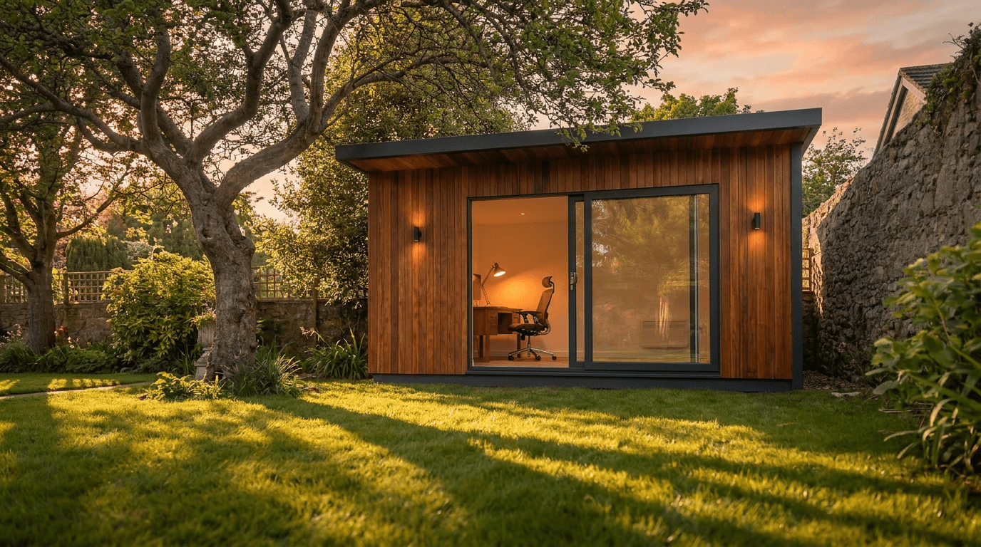 A Sprout Pod garden room — exempt development under Irish planning regulations